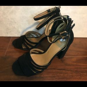 Bp. Black sandals heels